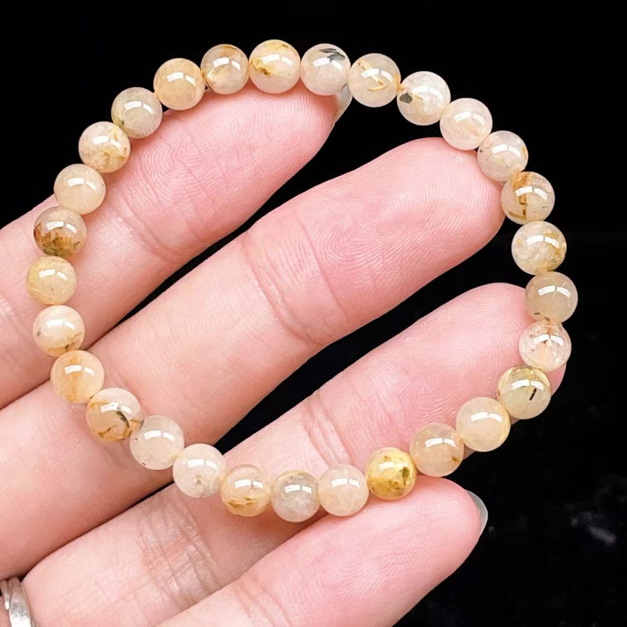 Yahoo! Yahoo!ショッピング(ヤフー ショッピング)PROME 天然石【一点物】ゴールデンルチルクォーツ・太陽放射ルチル・スタールチル・タイチンルチル・ブラジル産・ブレスレット v60839