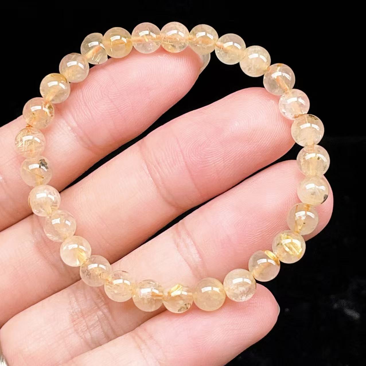 Yahoo! Yahoo!ショッピング(ヤフー ショッピング)PROME 天然石【一点物】ゴールデンルチルクォーツ・太陽放射ルチル・スタールチル・タイチンルチル・ブラジル産・ブレスレット v60842