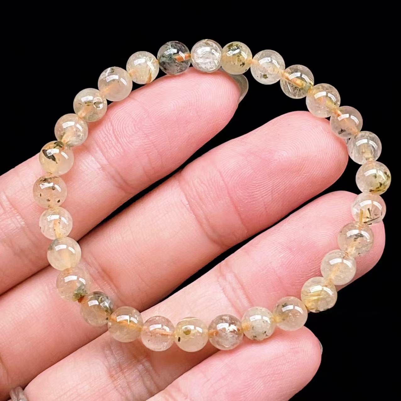 Yahoo! Yahoo!ショッピング(ヤフー ショッピング)PROME 天然石【一点物】ゴールデンルチルクォーツ・太陽放射ルチル・スタールチル・タイチンルチル・ブラジル産・ブレスレット v60864