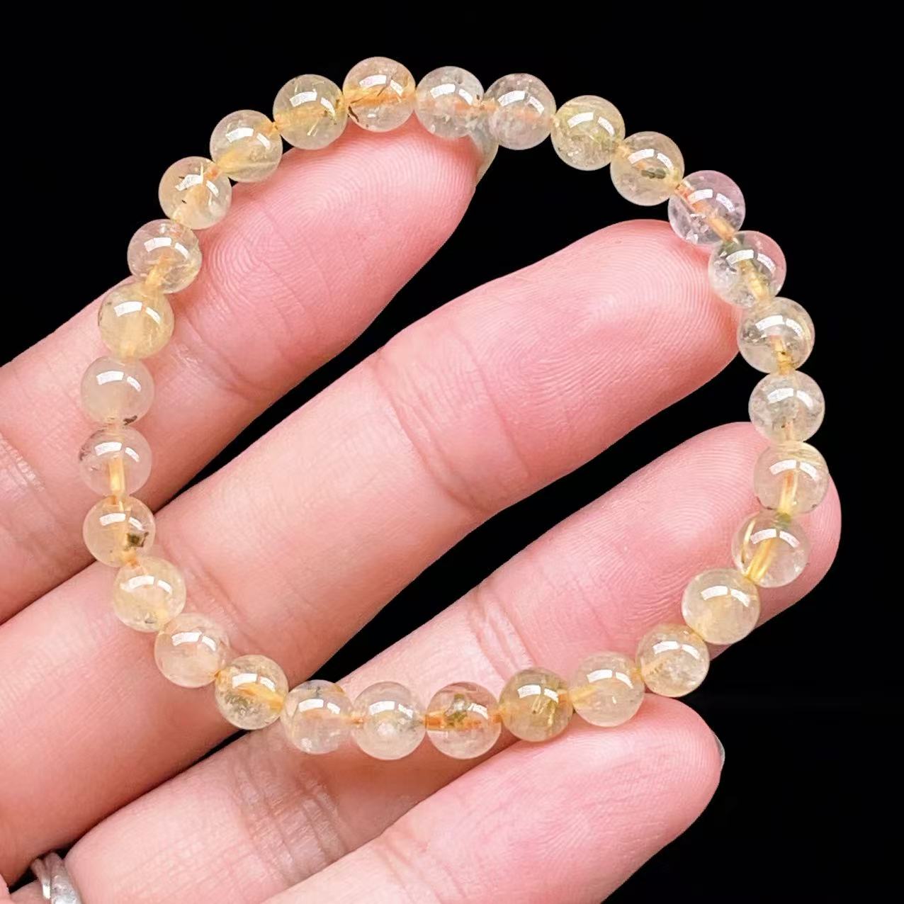 Yahoo! Yahoo!ショッピング(ヤフー ショッピング)PROME 天然石【一点物】ゴールデンルチルクォーツ・太陽放射ルチル・スタールチル・タイチンルチル・ブラジル産・ブレスレット v60866