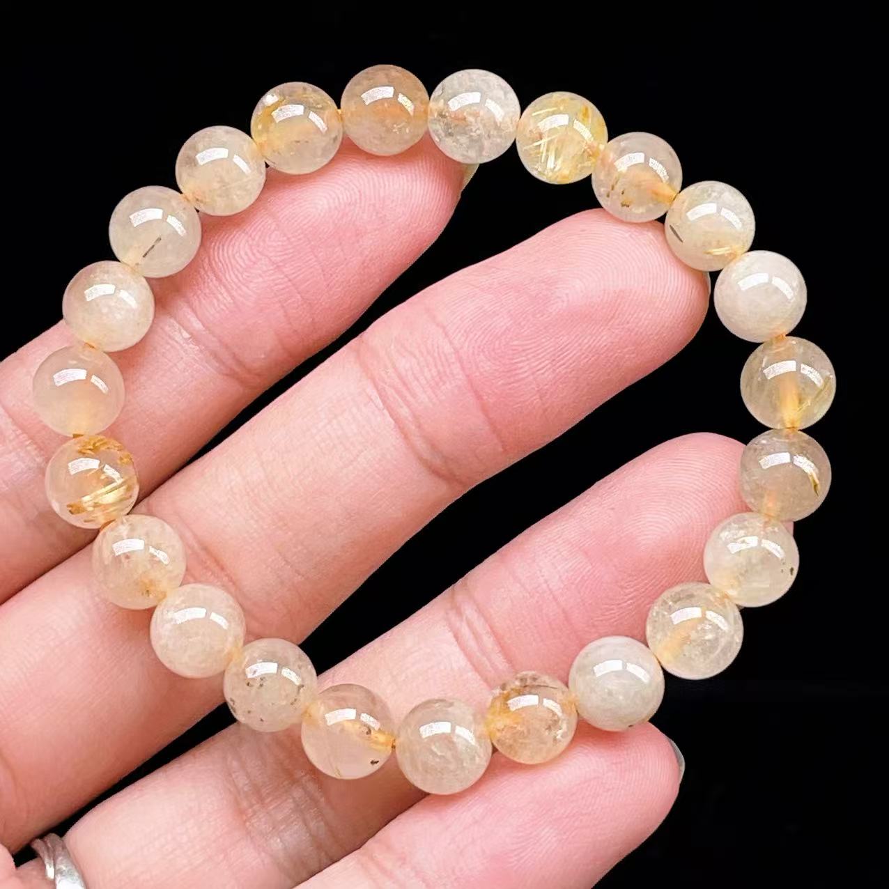 Yahoo! Yahoo!ショッピング(ヤフー ショッピング)PROME 天然石【一点物】ゴールデンルチルクォーツ・太陽放射ルチル・スタールチル・タイチンルチル・ブラジル産・ブレスレット v60868