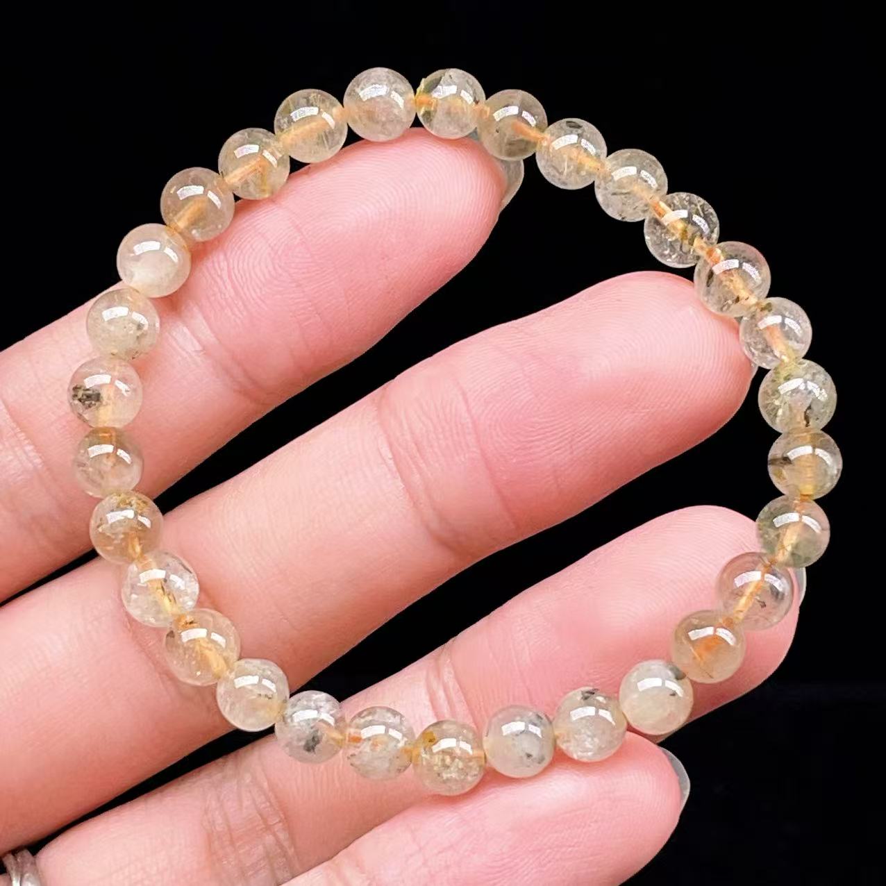 Yahoo! Yahoo!ショッピング(ヤフー ショッピング)PROME 天然石【一点物】ゴールデンルチルクォーツ・太陽放射ルチル・スタールチル・タイチンルチル・ブラジル産・ブレスレット v60871