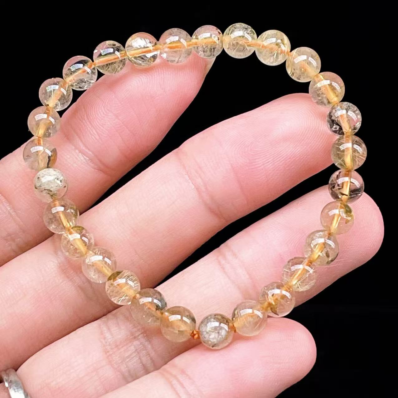 Yahoo! Yahoo!ショッピング(ヤフー ショッピング)PROME 天然石【一点物】ゴールデンルチルクォーツ・太陽放射ルチル・スタールチル・タイチンルチル・ブラジル産・ブレスレット v60876