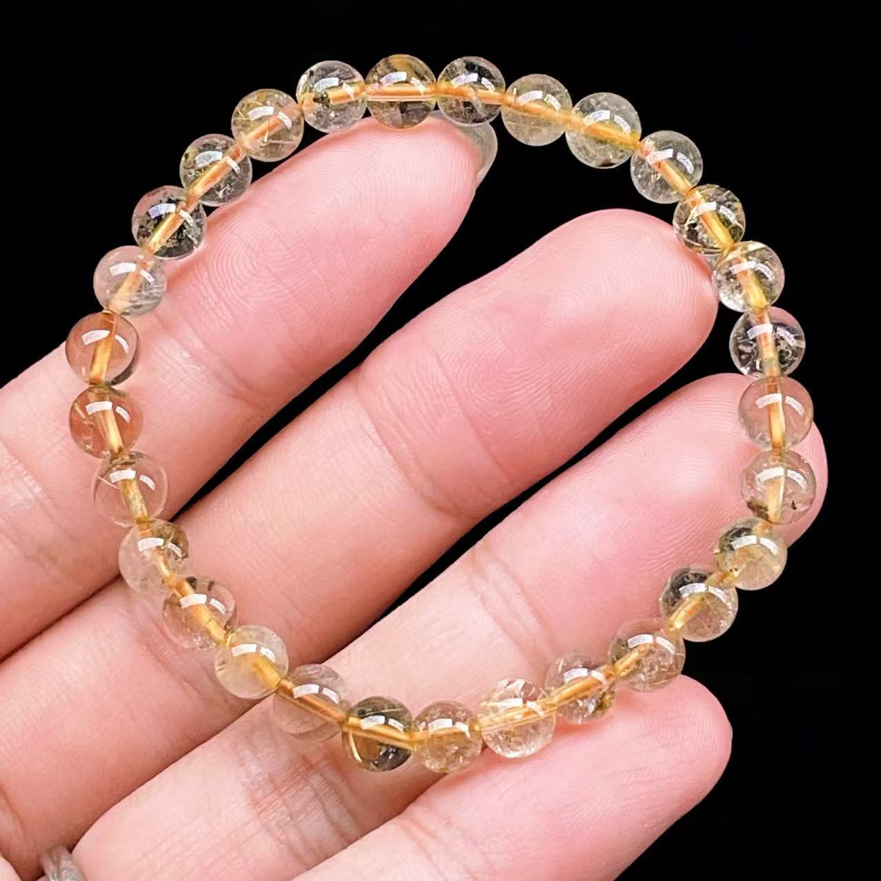 Yahoo! Yahoo!ショッピング(ヤフー ショッピング)PROME 天然石【一点物】ゴールデンルチルクォーツ・太陽放射ルチル・スタールチル・タイチンルチル・ブラジル産・ブレスレット v60881