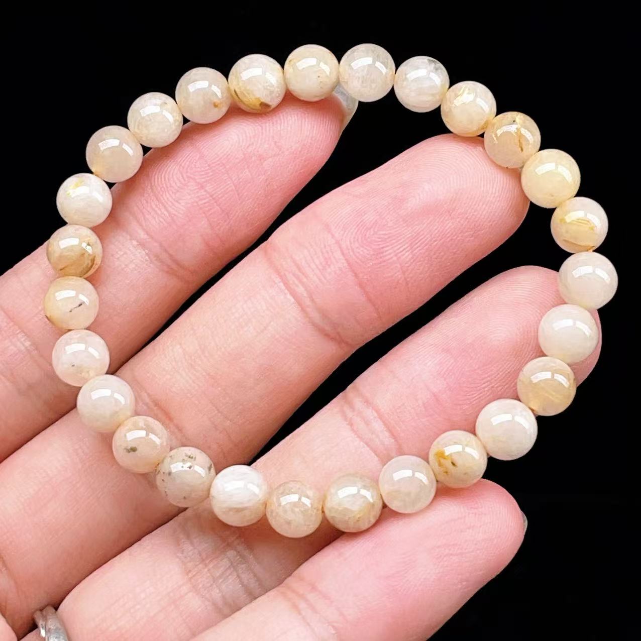 Yahoo! Yahoo!ショッピング(ヤフー ショッピング)PROME 天然石【一点物】ゴールデンルチルクォーツ・太陽放射ルチル・スタールチル・タイチンルチル・ブラジル産・ブレスレット v60883
