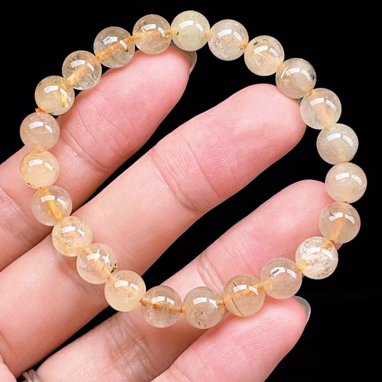 Yahoo! Yahoo!ショッピング(ヤフー ショッピング)PROME 天然石【一点物】ゴールデンルチルクォーツ・太陽放射ルチル・スタールチル・タイチンルチル・ブラジル産・ブレスレット v60884