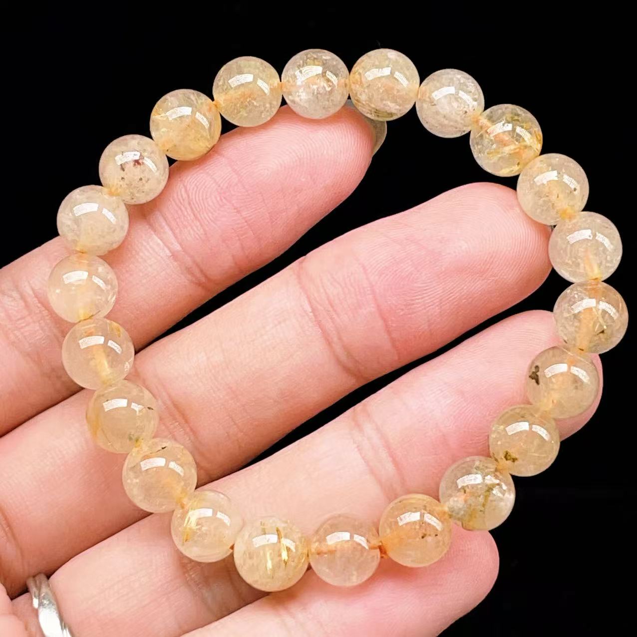Yahoo! Yahoo!ショッピング(ヤフー ショッピング)PROME 天然石【一点物】ゴールデンルチルクォーツ・太陽放射ルチル・スタールチル・タイチンルチル・ブラジル産・ブレスレット v60889