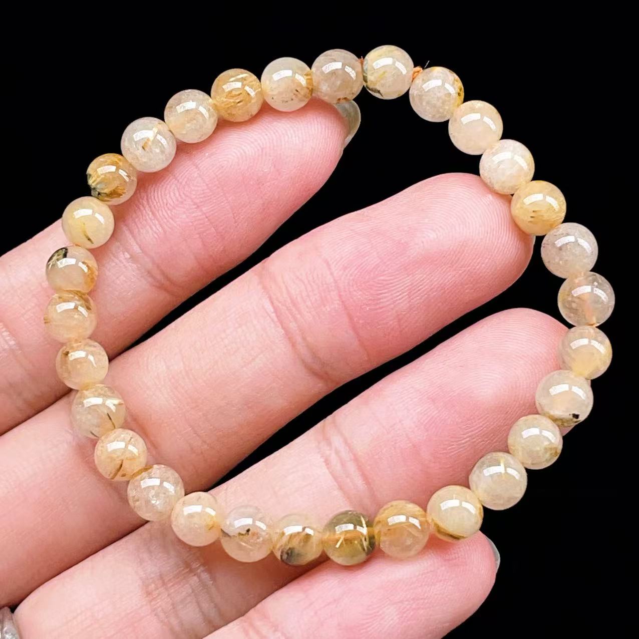 Yahoo! Yahoo!ショッピング(ヤフー ショッピング)PROME 天然石【一点物】ゴールデンルチルクォーツ・太陽放射ルチル・スタールチル・タイチンルチル・ブラジル産・ブレスレット v60890