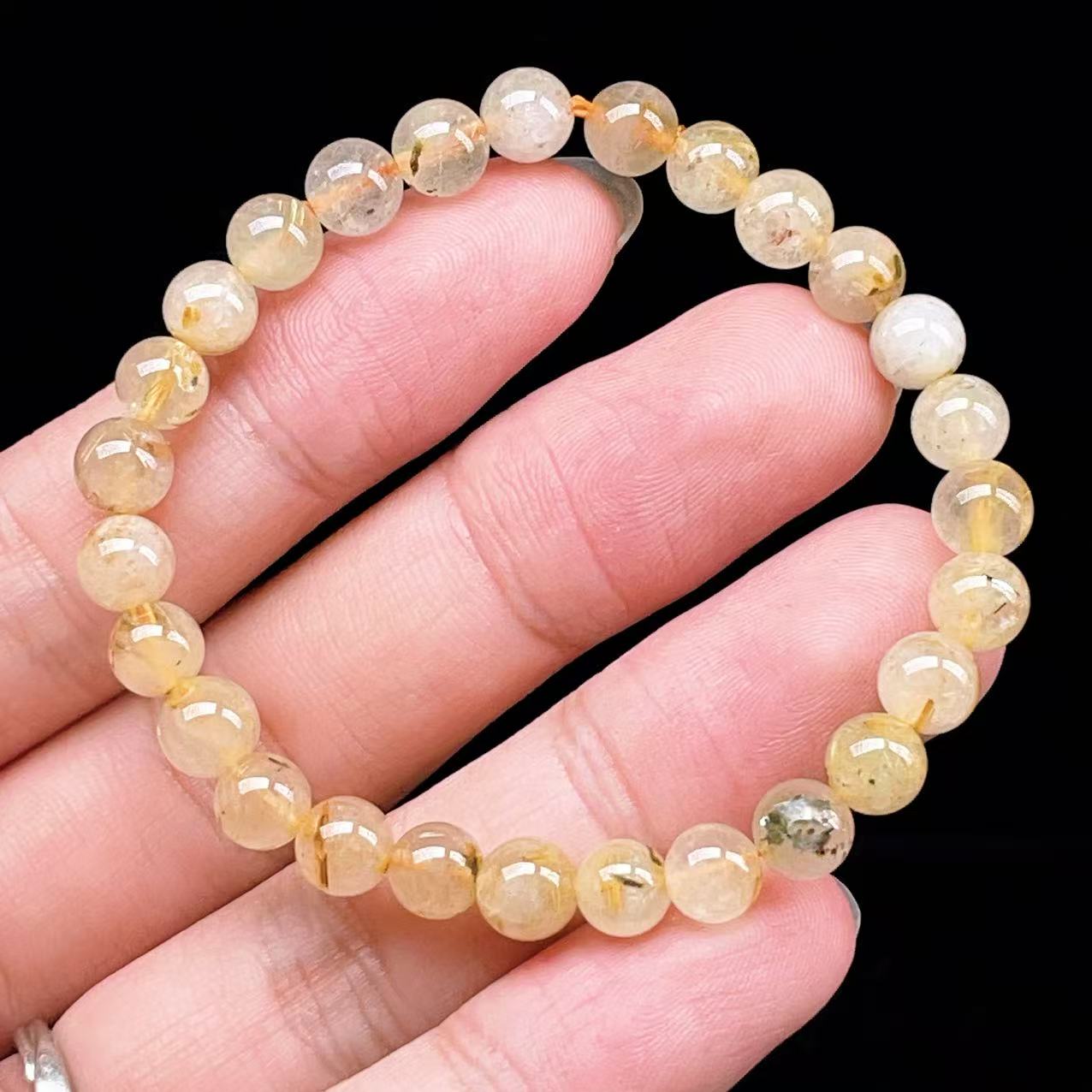 Yahoo! Yahoo!ショッピング(ヤフー ショッピング)PROME 天然石【一点物】ゴールデンルチルクォーツ・太陽放射ルチル・スタールチル・タイチンルチル・ブラジル産・ブレスレット v60892
