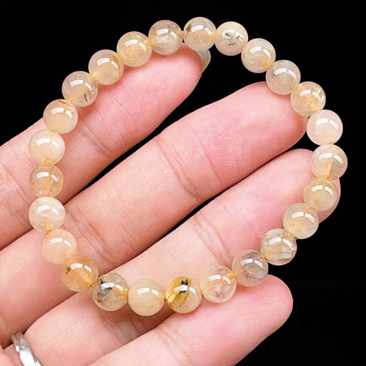 Yahoo! Yahoo!ショッピング(ヤフー ショッピング)PROME 天然石【一点物】ゴールデンルチルクォーツ・太陽放射ルチル・スタールチル・タイチンルチル・ブラジル産・ブレスレット v60894