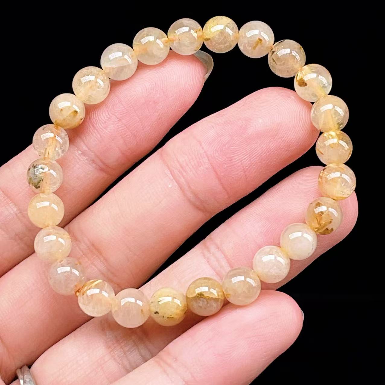 Yahoo! Yahoo!ショッピング(ヤフー ショッピング)PROME 天然石【一点物】ゴールデンルチルクォーツ・太陽放射ルチル・スタールチル・タイチンルチル・ブラジル産・ブレスレット v60895