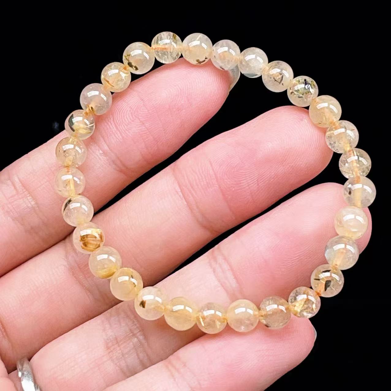 Yahoo! Yahoo!ショッピング(ヤフー ショッピング)PROME 天然石【一点物】ゴールデンルチルクォーツ・太陽放射ルチル・スタールチル・タイチンルチル・ブラジル産・ブレスレット v60896