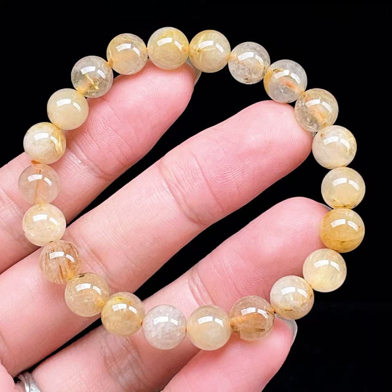 Yahoo! Yahoo!ショッピング(ヤフー ショッピング)PROME 天然石【一点物】ゴールデンルチルクォーツ・太陽放射ルチル・スタールチル・タイチンルチル・ブラジル産・ブレスレット v60897