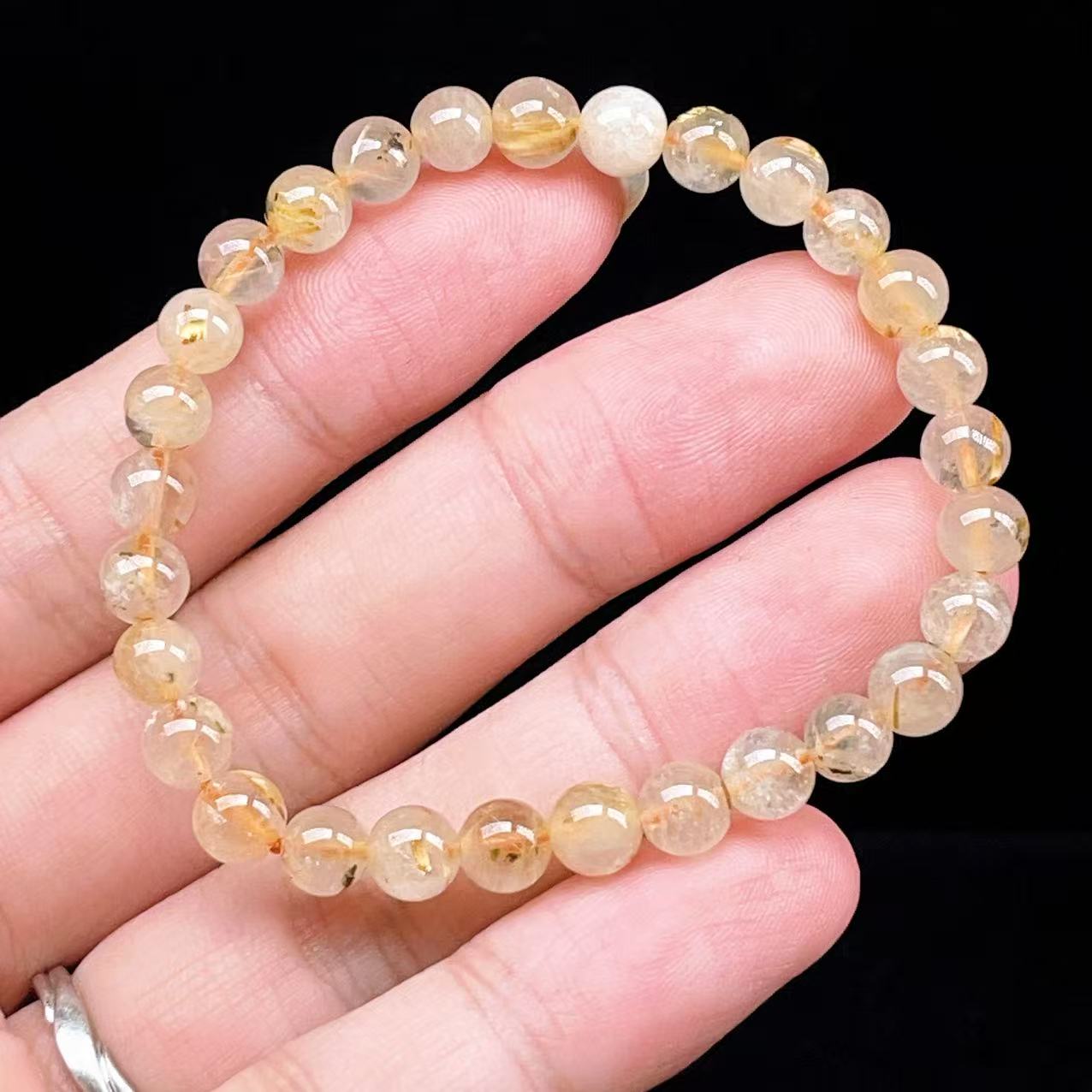 Yahoo! Yahoo!ショッピング(ヤフー ショッピング)PROME 天然石【一点物】ゴールデンルチルクォーツ・太陽放射ルチル・スタールチル・タイチンルチル・ブラジル産・ブレスレット v60901