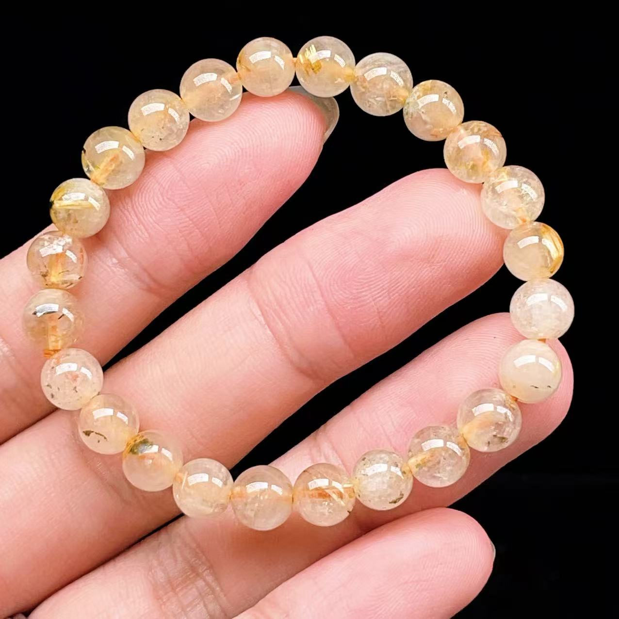 Yahoo! Yahoo!ショッピング(ヤフー ショッピング)PROME 天然石【一点物】ゴールデンルチルクォーツ・太陽放射ルチル・スタールチル・タイチンルチル・ブラジル産・ブレスレット v60906