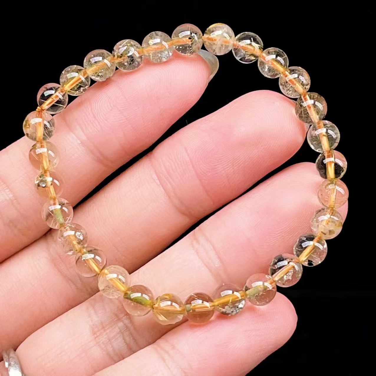 Yahoo! Yahoo!ショッピング(ヤフー ショッピング)PROME 天然石【一点物】ゴールデンルチルクォーツ・太陽放射ルチル・スタールチル・タイチンルチル・ブラジル産・ブレスレット v60912
