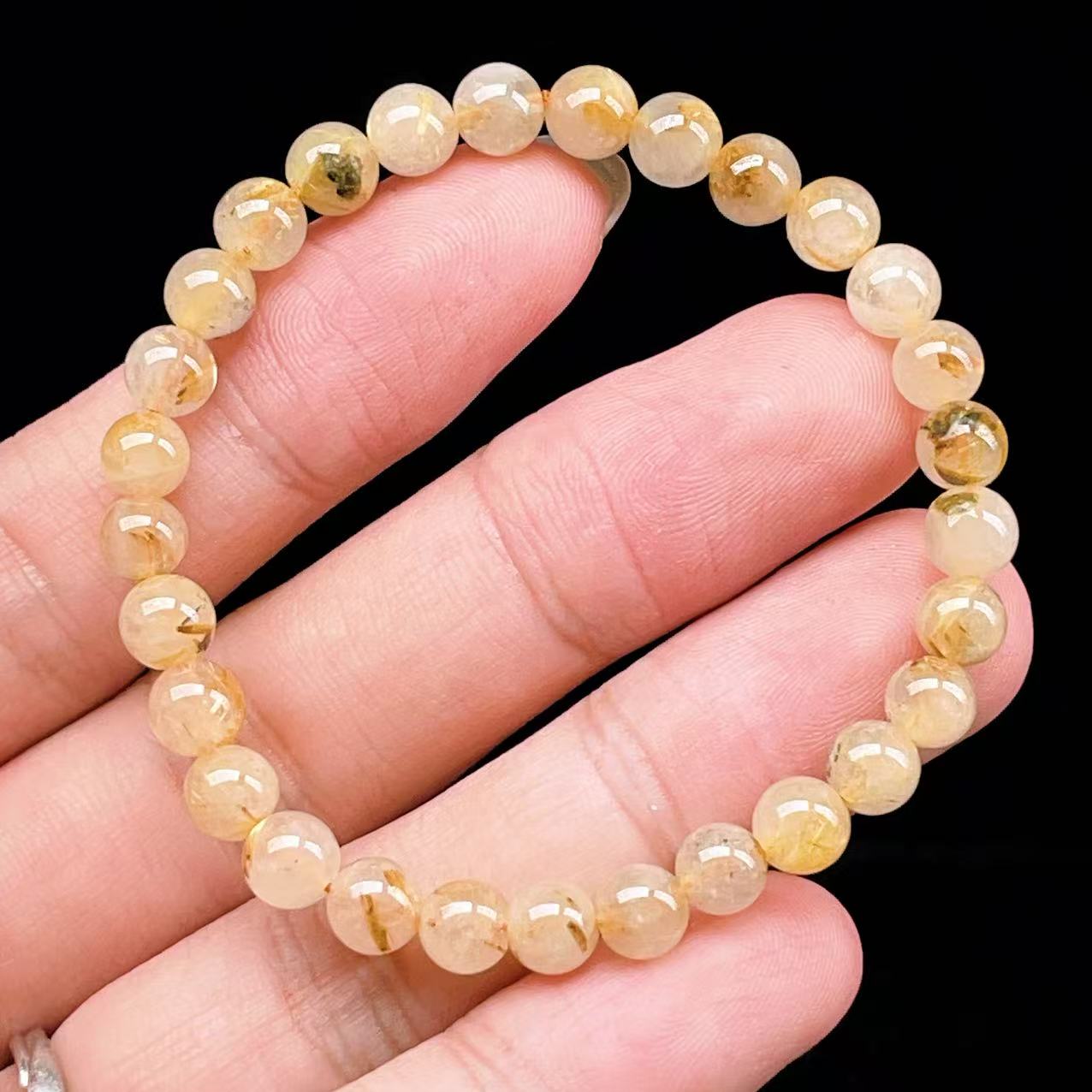 Yahoo! Yahoo!ショッピング(ヤフー ショッピング)PROME 天然石【一点物】ゴールデンルチルクォーツ・太陽放射ルチル・スタールチル・タイチンルチル・ブラジル産・ブレスレット v60915