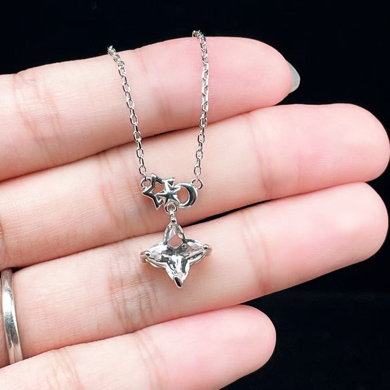 Yahoo! Yahoo!ショッピング(ヤフー ショッピング)PROME 天然石 特別仕様品・一点物・水晶・白銅・フリーサイズ・ネックレス v61134
