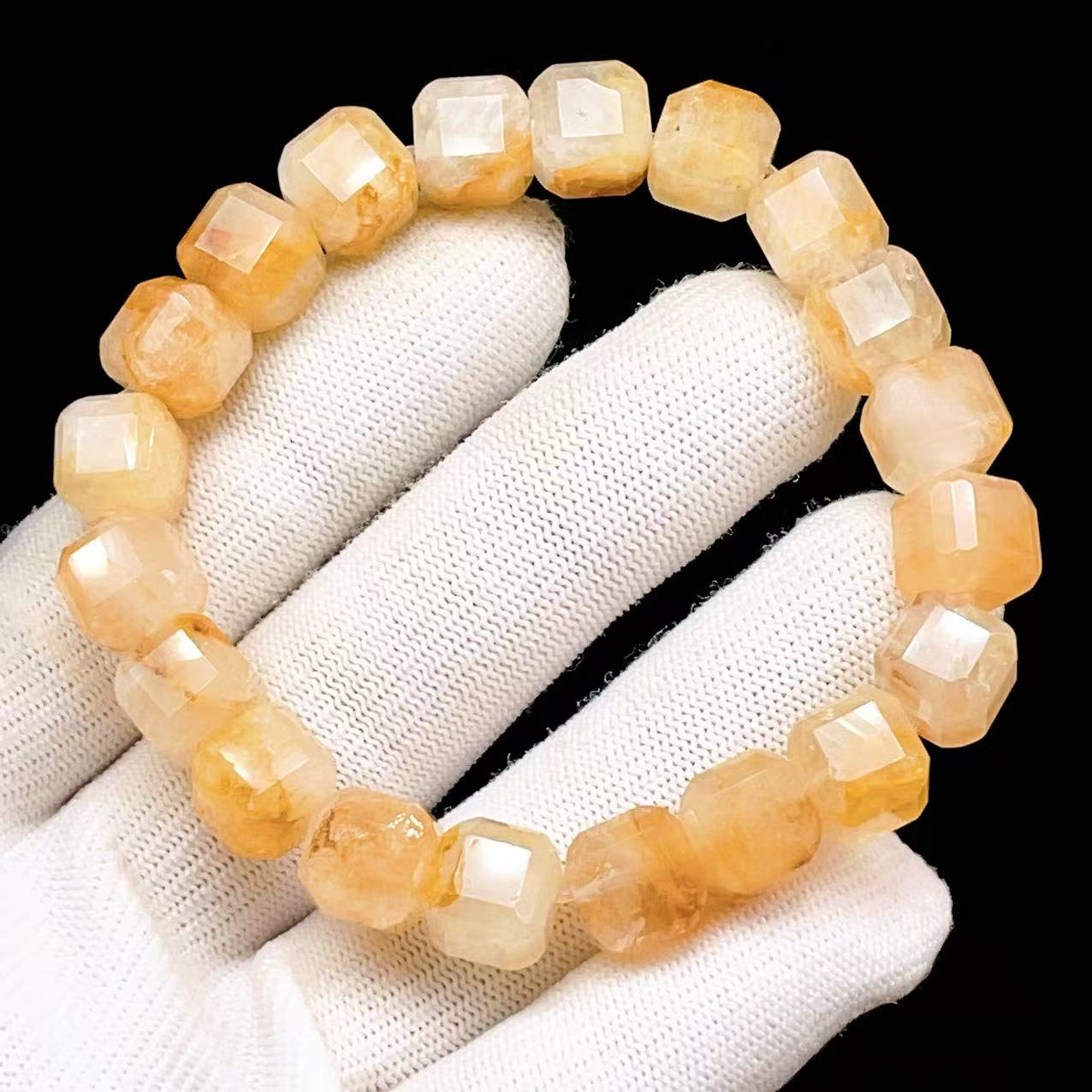 Yahoo! Yahoo!ショッピング(ヤフー ショッピング)PROME 天然石【一点物】高品質・特別カラー・濃いめ・オーロラクォーツ・ライモナイトインクォーツ・インド産・ブレスレット v61209
