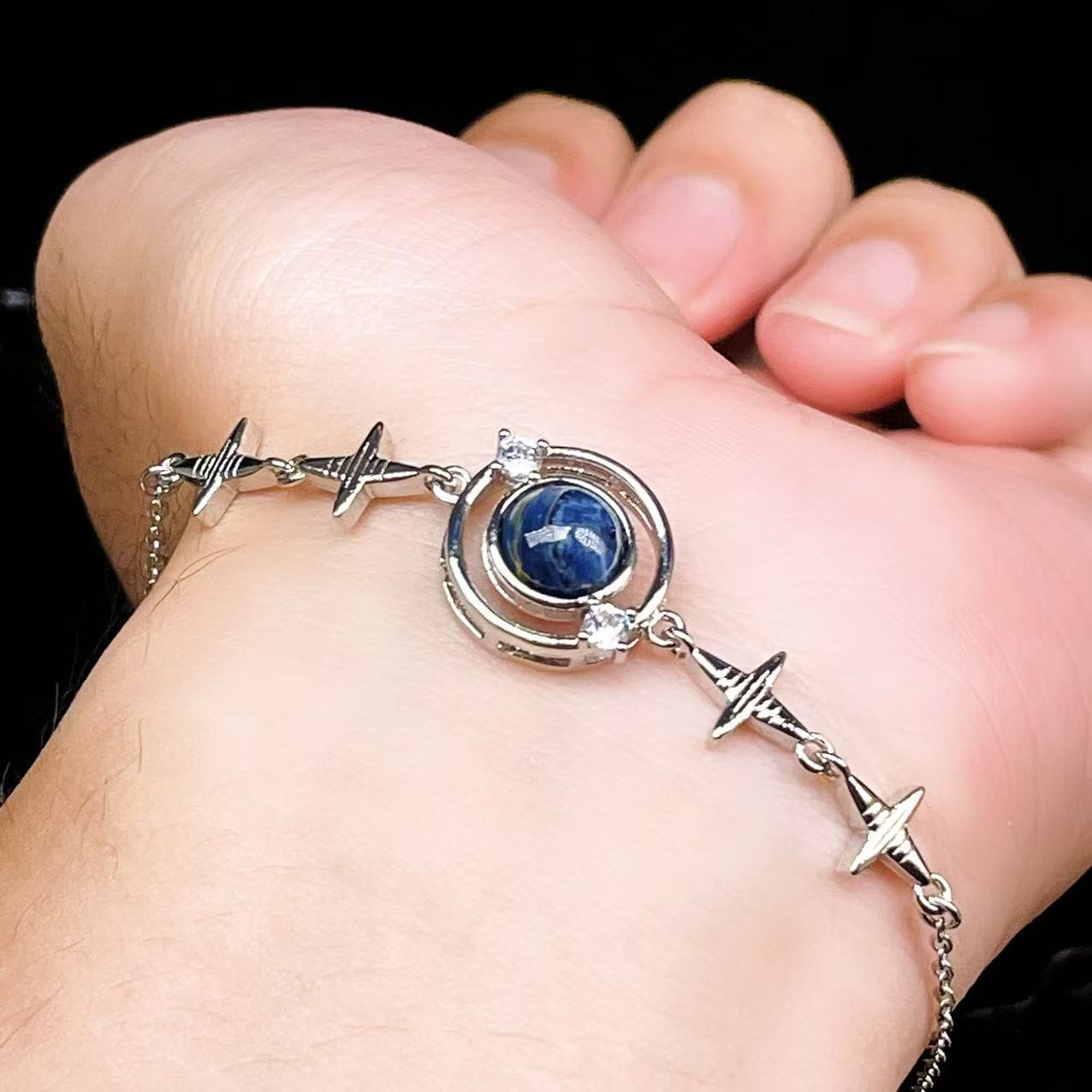 Yahoo! Yahoo!ショッピング(ヤフー ショッピング)PROME 天然石【一点物】特別仕様品・ピータサイト・白銅・フリーサイズ・「ブレスレット兼アンクレット 2WAYデザイン」v61334