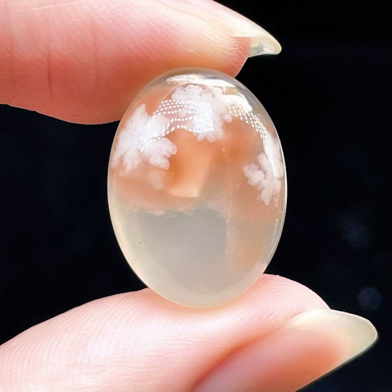 Yahoo! Yahoo!ショッピング(ヤフー ショッピング)PROME 天然石【一点物】宝石質・高品質・桜瑪瑙・チェリーブロッサムアゲート・マダガスカル産・ルース・V62627