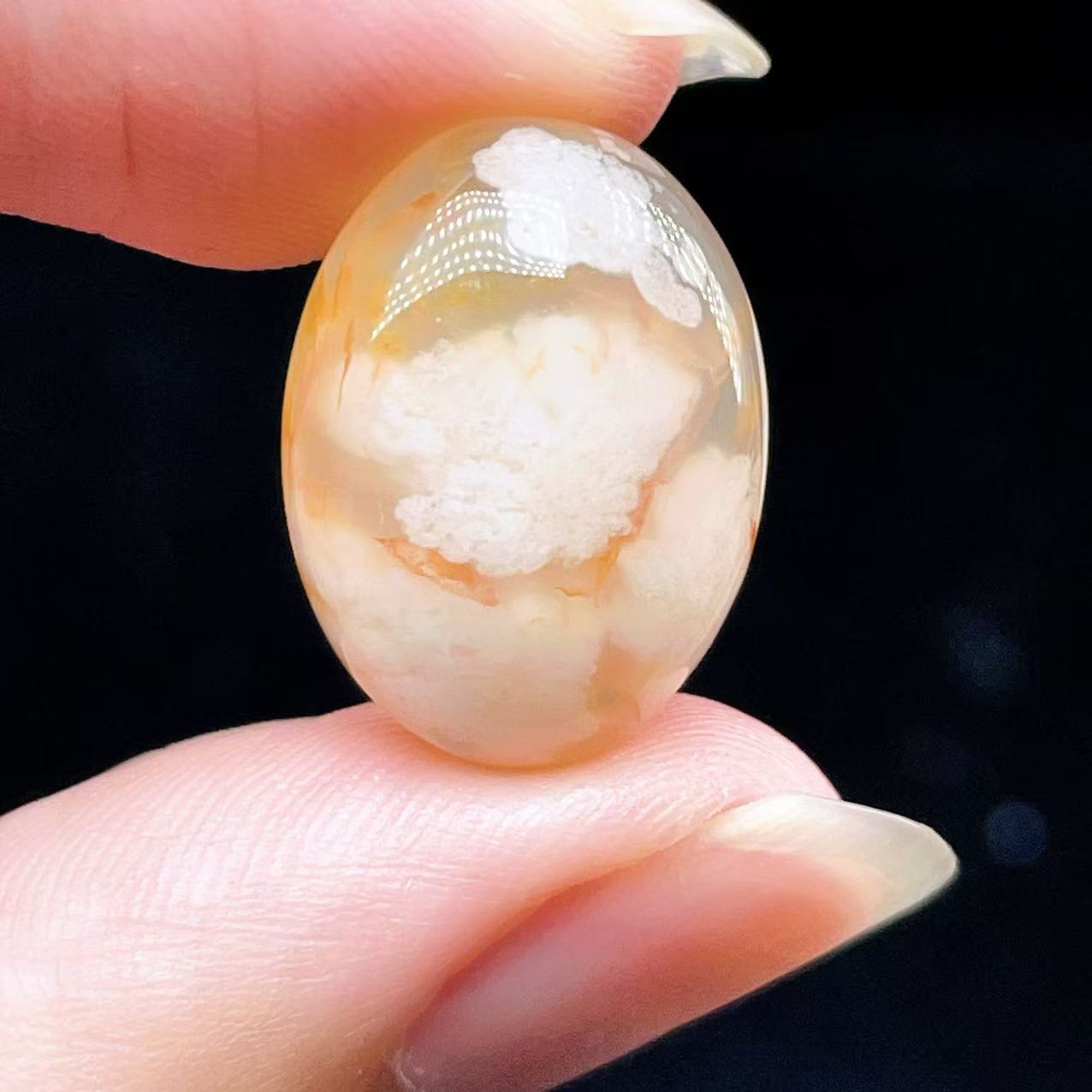 Yahoo! Yahoo!ショッピング(ヤフー ショッピング)PROME 天然石【一点物】宝石質・高品質・桜瑪瑙・チェリーブロッサムアゲート・マダガスカル産・ルース・V62631