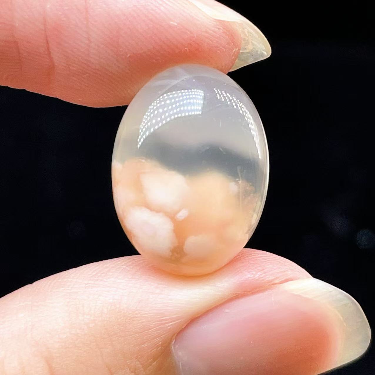Yahoo! Yahoo!ショッピング(ヤフー ショッピング)PROME 天然石【一点物】宝石質・高品質・桜瑪瑙・チェリーブロッサムアゲート・マダガスカル産・ルース・V62638