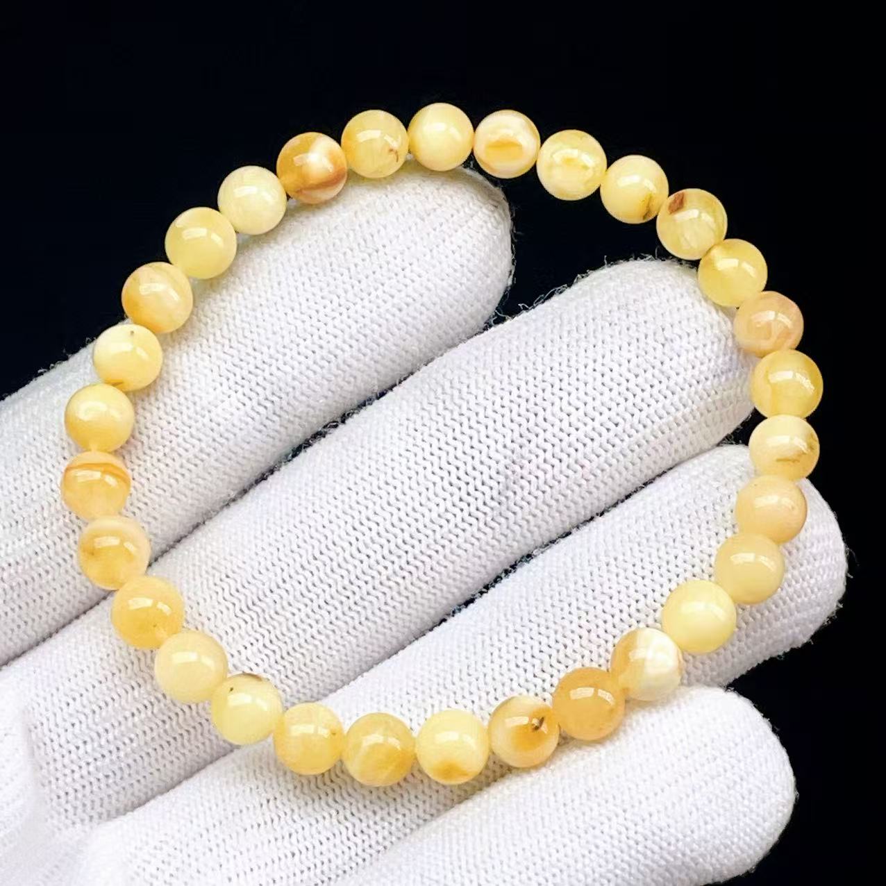 Yahoo! Yahoo!ショッピング(ヤフー ショッピング)PROME 天然石【一点物】ロイヤルアンバー・琥珀・ロシア産・ブレスレット V62779