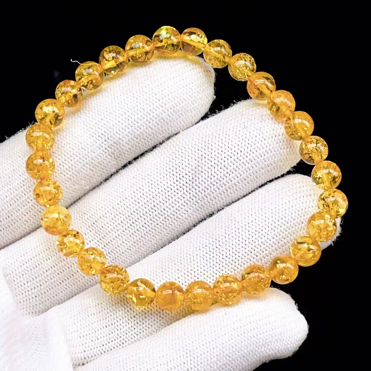 Yahoo! Yahoo!ショッピング(ヤフー ショッピング)PROME 天然石【一点物】宝石質・高品質・フラワーアンバー・花琥珀・バルティックアンバー・バルト海沿岸産・ブレスレットV62809