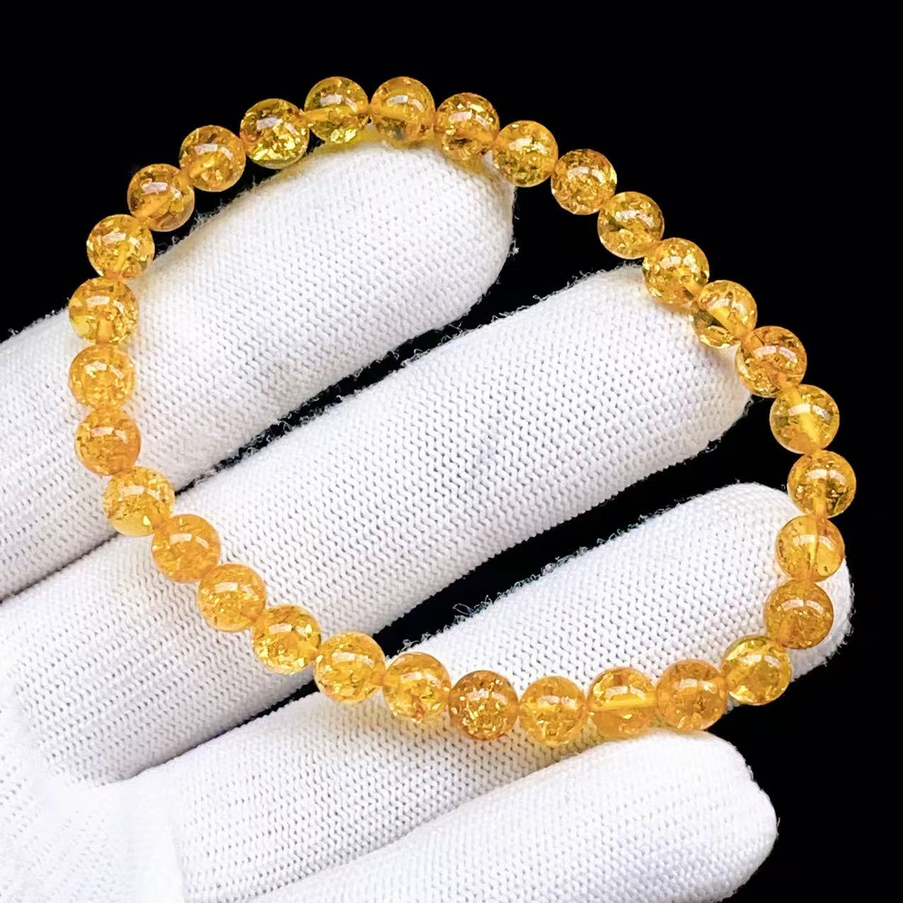 Yahoo! Yahoo!ショッピング(ヤフー ショッピング)PROME 天然石【一点物】宝石質・高品質・フラワーアンバー・花琥珀・バルティックアンバー・バルト海沿岸産・ブレスレットV62812