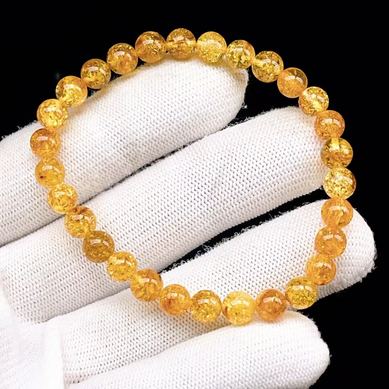 Yahoo! Yahoo!ショッピング(ヤフー ショッピング)PROME 天然石【一点物】宝石質・高品質・フラワーアンバー・花琥珀・バルティックアンバー・バルト海沿岸産・ブレスレットV62823