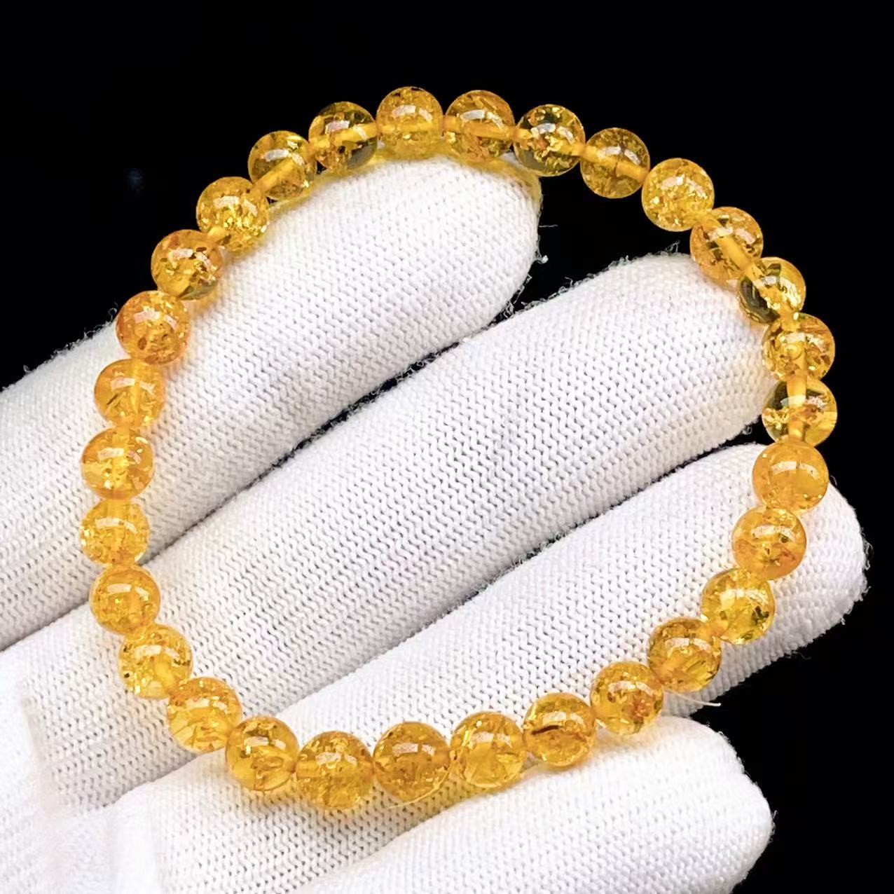 Yahoo! Yahoo!ショッピング(ヤフー ショッピング)PROME 天然石【一点物】宝石質・高品質・フラワーアンバー・花琥珀・バルティックアンバー・バルト海沿岸産・ブレスレットV62824