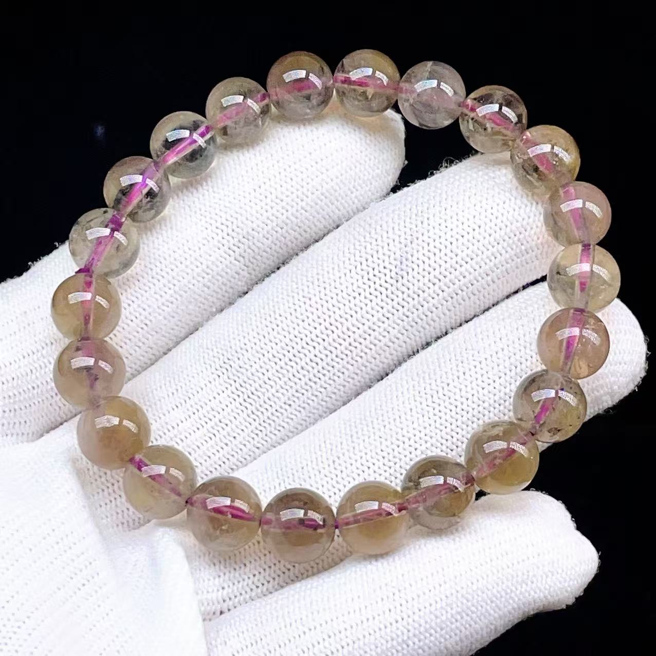 Yahoo! Yahoo!ショッピング(ヤフー ショッピング)PROME 天然石【一点物】宝石質・高品質・ブラックオーラライト23・力ナダ産 ブレスレット V62826