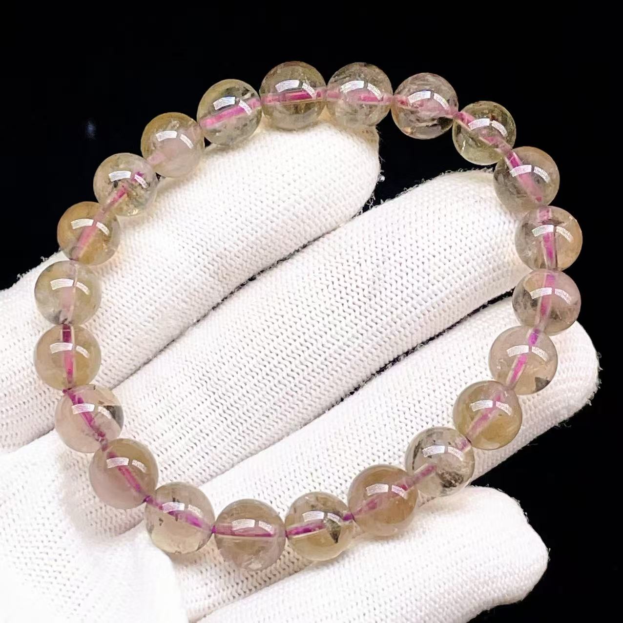 Yahoo! Yahoo!ショッピング(ヤフー ショッピング)PROME 天然石【一点物】宝石質・高品質・ブラックオーラライト23・力ナダ産 ブレスレット V62831