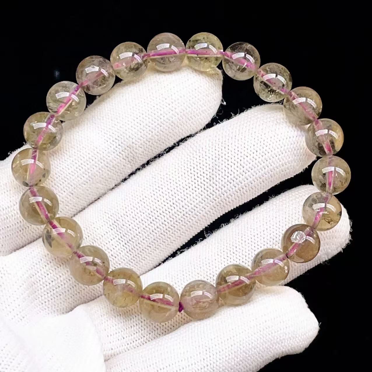 Yahoo! Yahoo!ショッピング(ヤフー ショッピング)PROME 天然石【一点物】宝石質・高品質・ブラックオーラライト23・力ナダ産 ブレスレット V62836