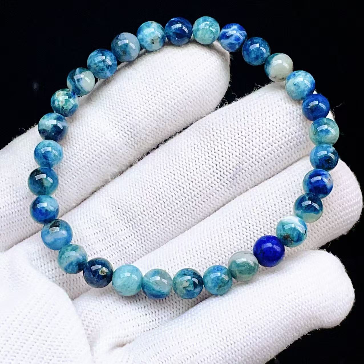 PROME 天然石【一点物】高品質・アフガナイト・アフガン石・Afghanite・アフガニスタン産・ブレスレット V63247