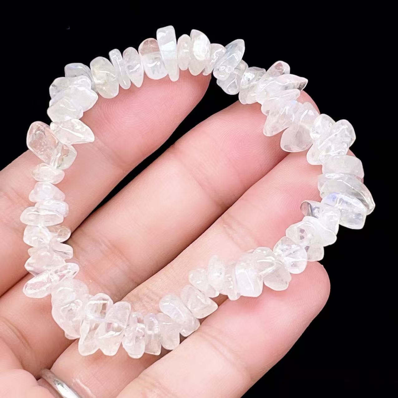 Yahoo! Yahoo!ショッピング(ヤフー ショッピング)PROME 天然石【一点物】高品質・希少石・再入荷困難・レインボームーンストーン・マダガスカル産・ブレスレット ・V63309