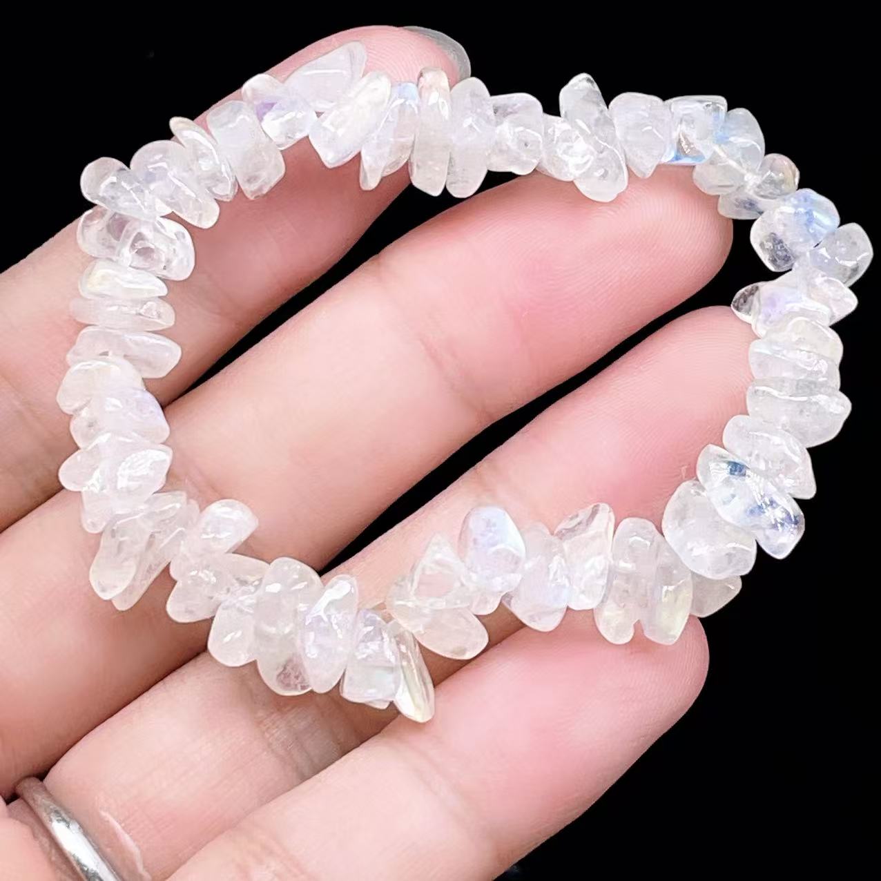 PROME 天然石【一点物】高品質・希少石・再入荷困難・レインボームーン 
