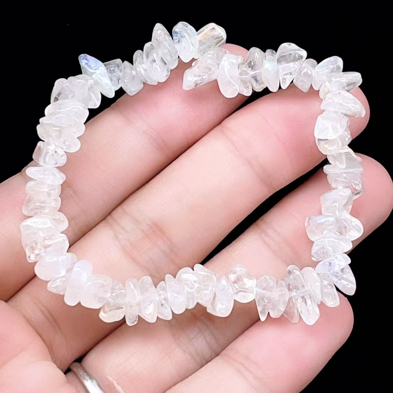Yahoo! Yahoo!ショッピング(ヤフー ショッピング)PROME 天然石【一点物】高品質・希少石・再入荷困難・レインボームーンストーン・マダガスカル産・ブレスレット ・V63316