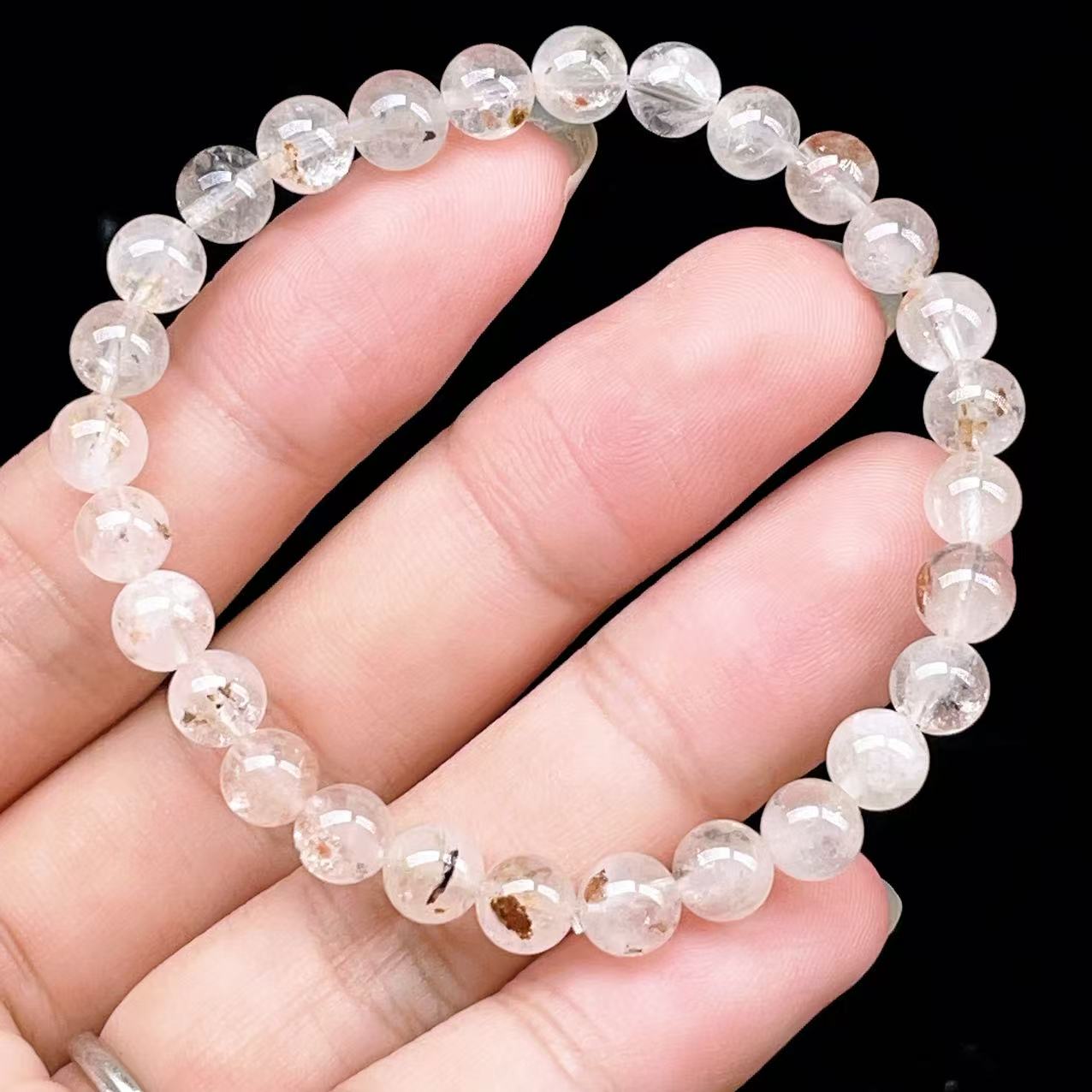 Yahoo! Yahoo!ショッピング(ヤフー ショッピング)PROME 天然石【一点物】 ・高品質・希少鉱・ハーキマーダイヤモンド・オイルインクォーツ・石油入り水晶・アメリカニューヨーク州産・ブレスレット  v63654