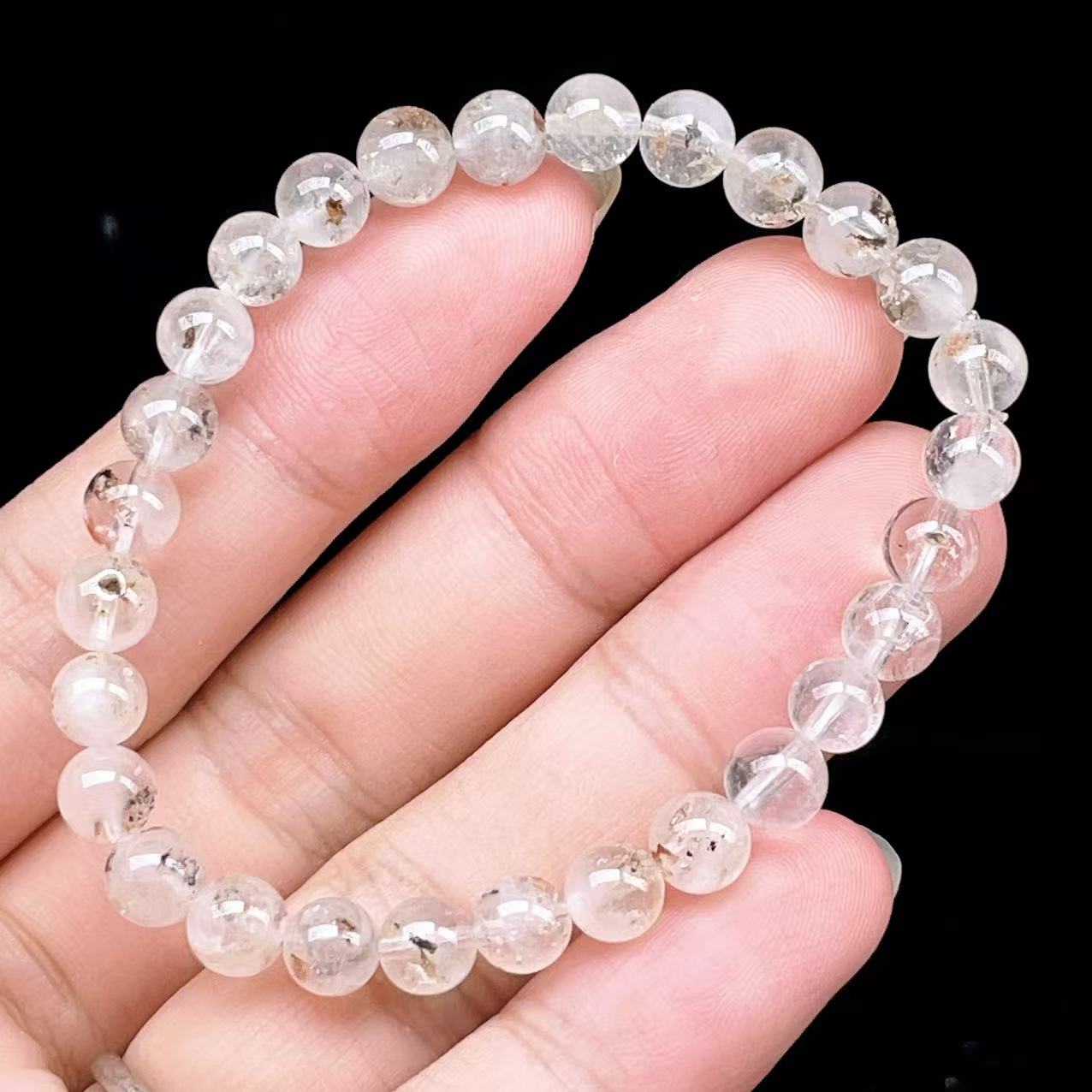 Yahoo! Yahoo!ショッピング(ヤフー ショッピング)PROME 天然石【一点物】 ・高品質・希少鉱・ハーキマーダイヤモンド・オイルインクォーツ・石油入り水晶・アメリカニューヨーク州産・ブレスレット  v63670