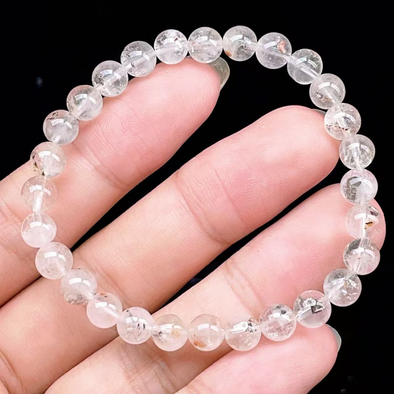 Yahoo! Yahoo!ショッピング(ヤフー ショッピング)PROME 天然石【一点物】 ・高品質・希少鉱・ハーキマーダイヤモンド・オイルインクォーツ・石油入り水晶・アメリカニューヨーク州産・ブレスレット  v63703