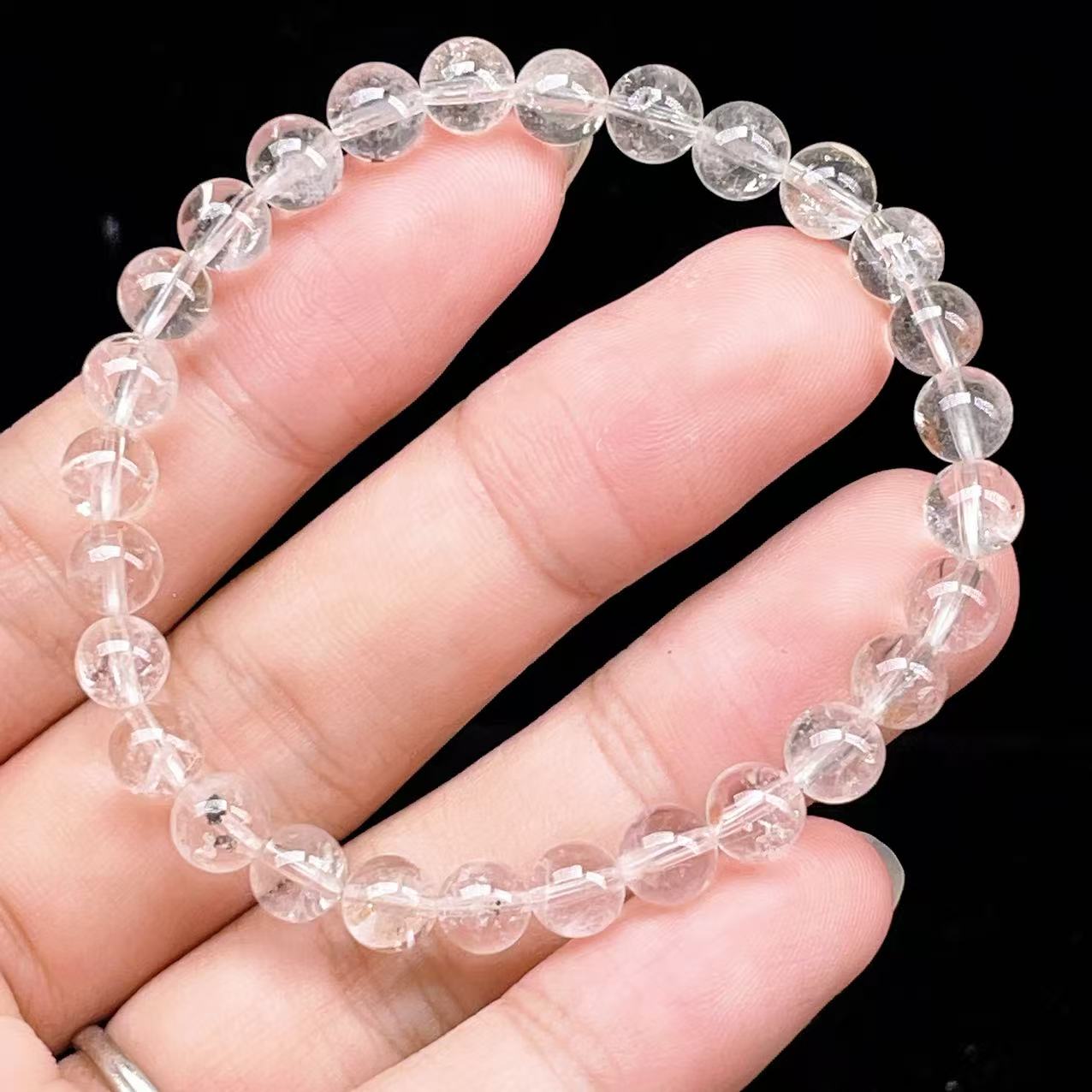 Yahoo! Yahoo!ショッピング(ヤフー ショッピング)PROME 天然石【一点物】 ・高品質・希少鉱・ハーキマーダイヤモンド・オイルインクォーツ・石油入り水晶・アメリカニューヨーク州産・ブレスレット  v63711