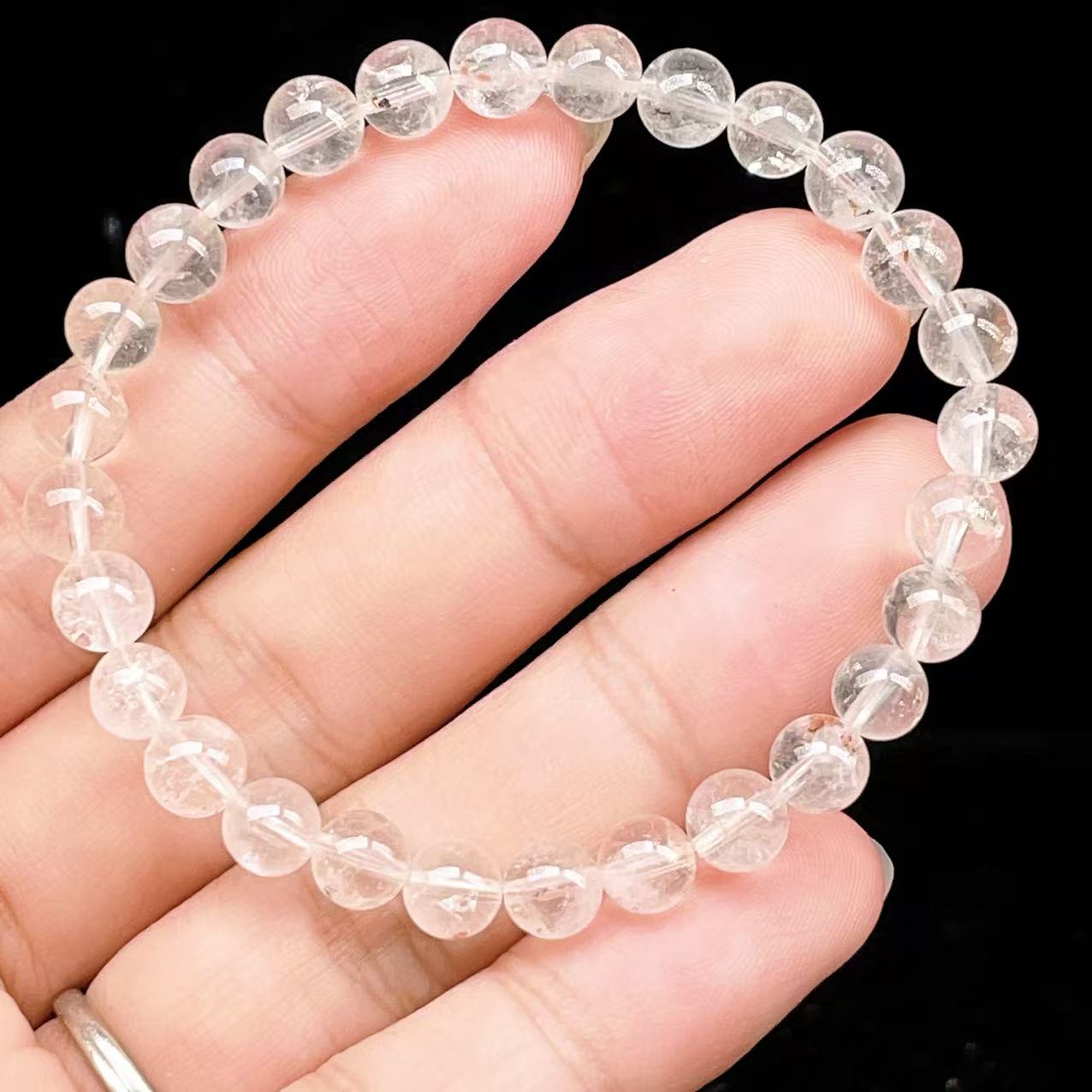 Yahoo! Yahoo!ショッピング(ヤフー ショッピング)PROME 天然石【一点物】 ・高品質・希少鉱・ハーキマーダイヤモンド・オイルインクォーツ・石油入り水晶・アメリカニューヨーク州産・ブレスレット  v63712
