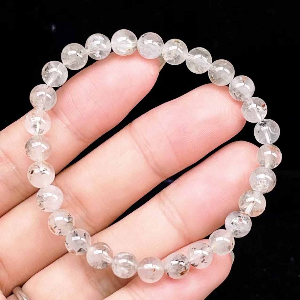 Yahoo! Yahoo!ショッピング(ヤフー ショッピング)PROME 天然石【一点物】 ・高品質・希少鉱・ハーキマーダイヤモンド・オイルインクォーツ・石油入り水晶・アメリカニューヨーク州産・ブレスレット  v63787