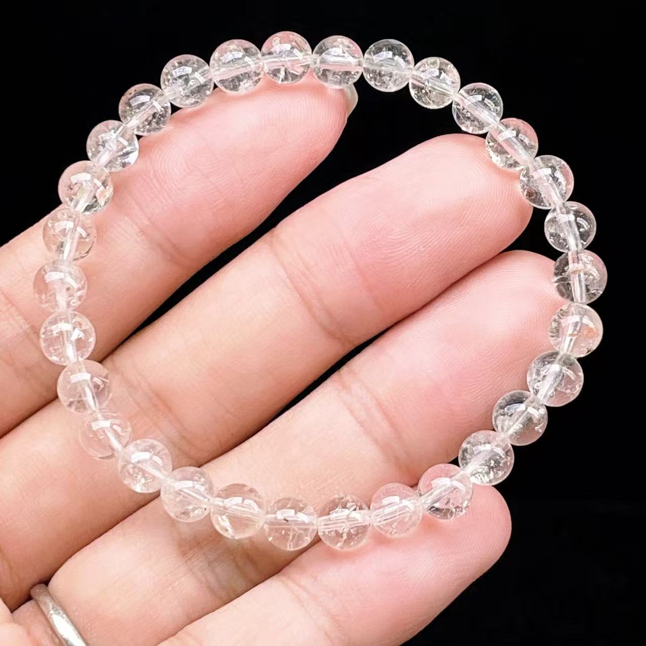 Yahoo! Yahoo!ショッピング(ヤフー ショッピング)PROME 天然石【一点物】 ・高品質・希少鉱・ハーキマーダイヤモンド・オイルインクォーツ・石油入り水晶・アメリカニューヨーク州産・ブレスレット  v63852