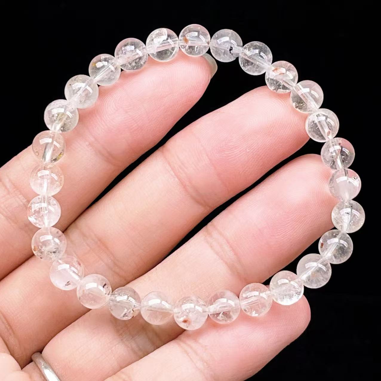 Yahoo! Yahoo!ショッピング(ヤフー ショッピング)PROME 天然石【一点物】 ・高品質・希少鉱・ハーキマーダイヤモンド・オイルインクォーツ・石油入り水晶・アメリカニューヨーク州産・ブレスレット  v63866