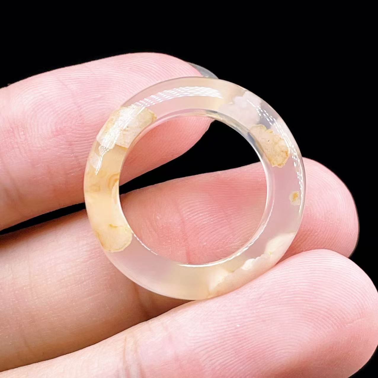 PROME 天然石【一点物】桜瑪瑙・チェリーブロッサムアゲート