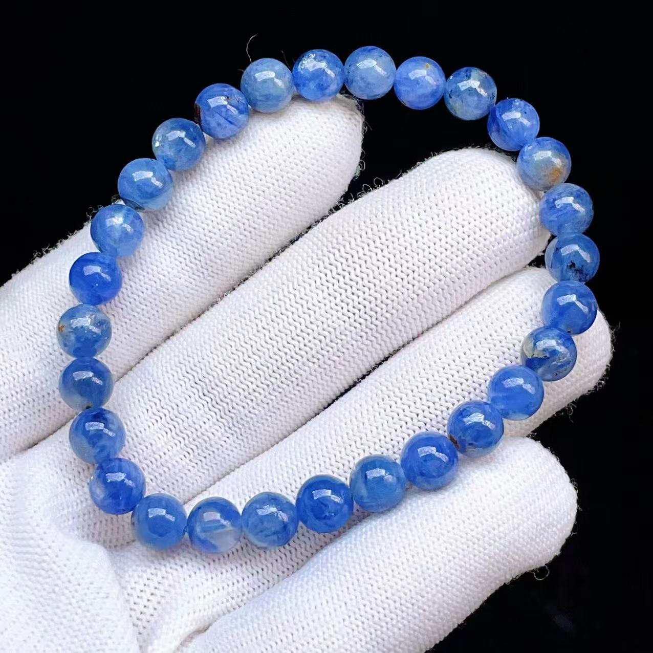 高品質カイヤナイト✨キャッツアイ効果ᗢᘏ੭天然石！集中力！受験！ダイエット PROME 天然石 【一点物】高品質・濃いめ・キャッツアイ効果・カイヤ