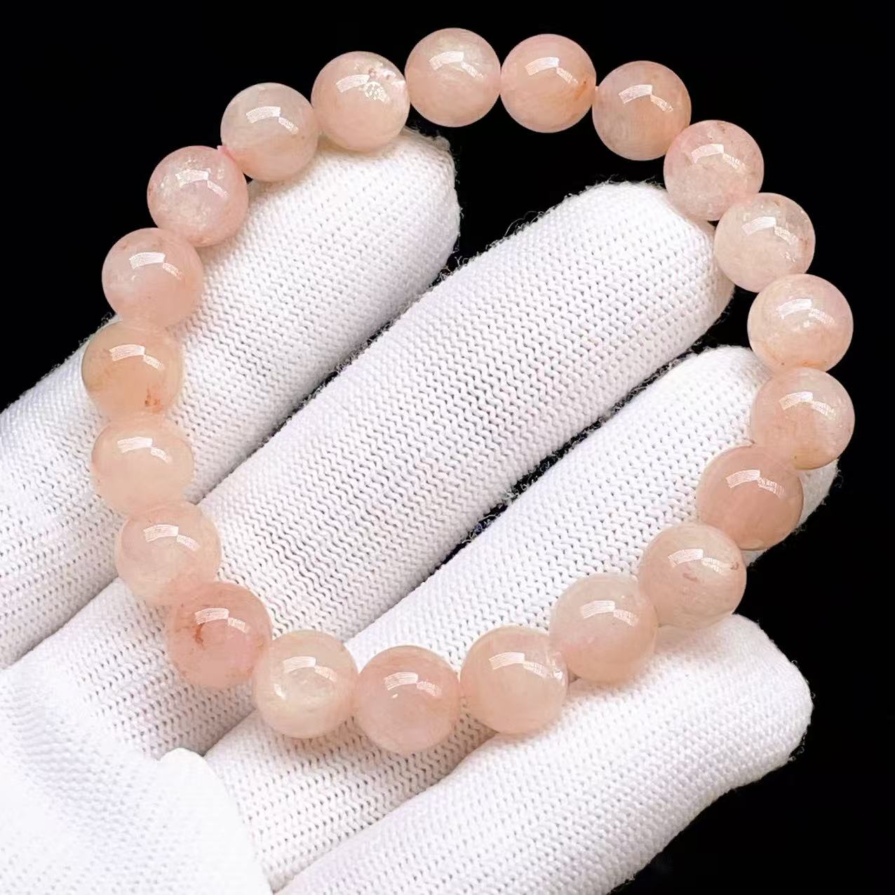 PROME 天然石【一点物】高品質・濃いめ・再入荷困難・アイスクリスタル・マニカラン水晶・蝕像水晶・マニカラン産・ブレスレット・v69919